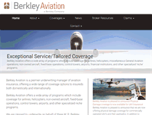 Tablet Screenshot of berkleyaviation.com